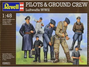Фигури за сглобяване, Revell, Немски пилоти и наземен екипаж от Втората Световна Война, 41 части