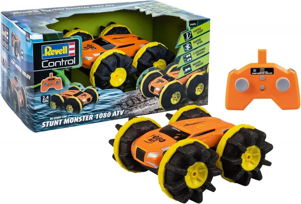 Автомобил с радио управление, Revell,  Stunt Monster 1080 ATV с RC