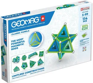 Магнитен конструктор, Geomag, Classic Panels, 114 части
