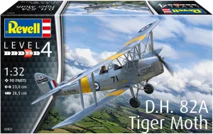 Сглобяем модел, Revell, Тренировъчен самолет D.H. 82A Tiger Moth, 90 части