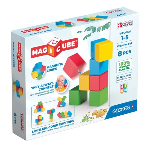 Магнитен конструктор, Geomag, Magicube, Creative, 8 части