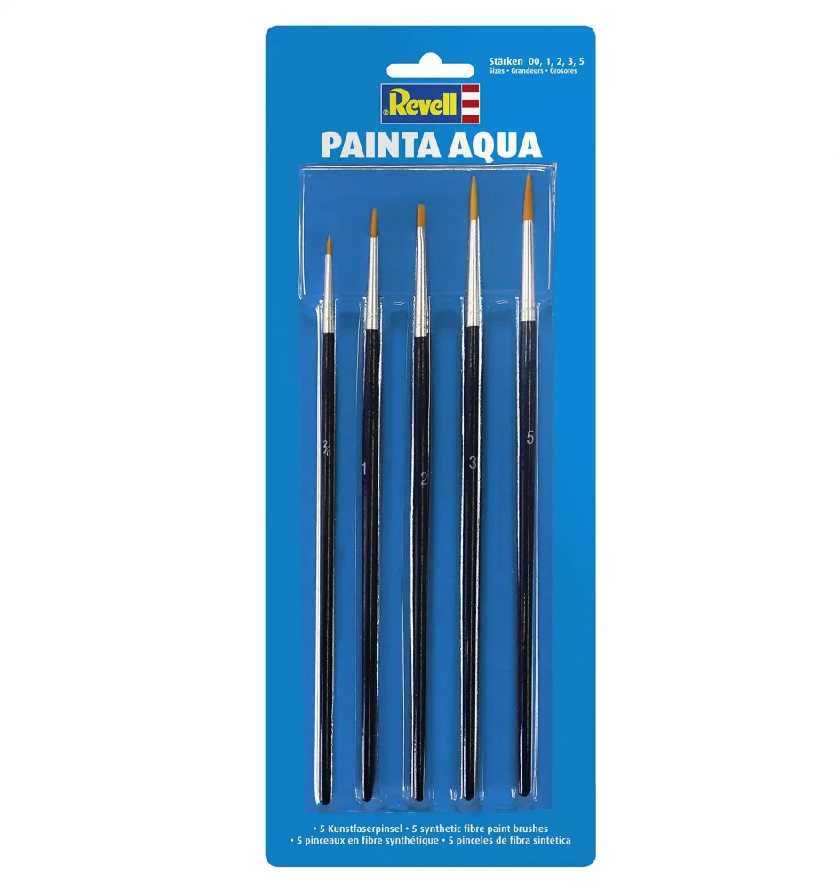 Комплект четки, Revell, Painta Aqua, 5 броя