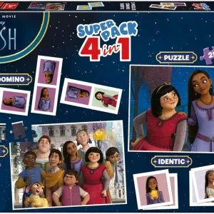 Игрален комплект, Educa, Wish, Домино, Мемори и 2 пъзела