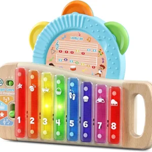 Интерактивна играчка, Vtech, Leap Frog, Ксилофон и дайре 2 в 1, 5.3 x 27.7 x 22.3 см