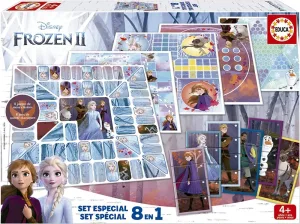 Комплект настолни игри, Educa, Frozen II, 8 броя