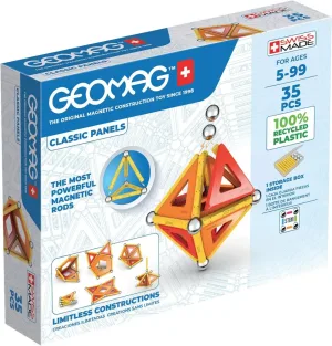 Магнитен конструктор, Geomag, Classic Panels, 35 части