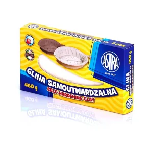 Самовтвърдяваща се глина, Astra, Бяла, 460 гр.