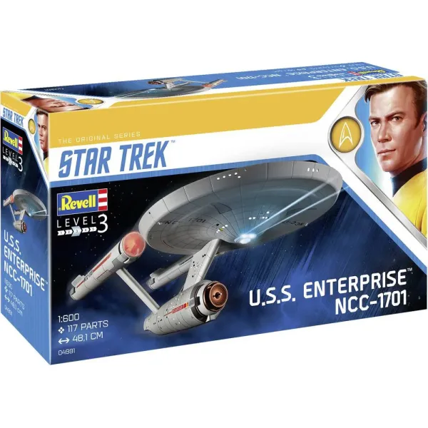 Модел за сглобяване, Revell, USS Enterprise NCC-1701, 117 части