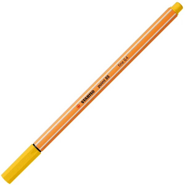 Тънкописец, Stabilo, Point 88 fine 0.4, Жълт