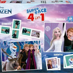 Игрален комплект, Educa, Фроузън, Домино, Мемори и 2 пъзела
