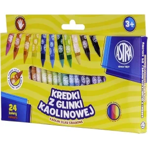 Комплект пастели от каолинова глина, Astra, 24 цвята