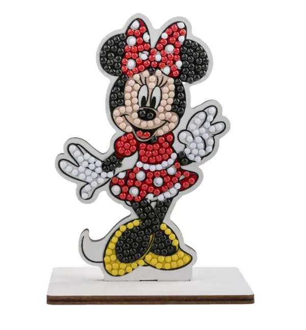 Комплект за диамантена бродерия, Craft Buddy, Crystal Art Buddies, Мини Маус, 7 части