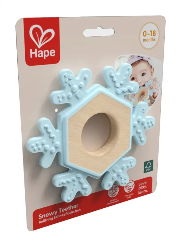 Дървена гризалка за зъби, Hape, Снежинка