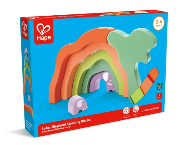 Форми за подреждане, Hape, Сафари Слон, 7 части