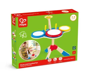 Комплект барабани и чинели, Hape
