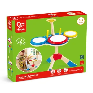 Комплект барабани и чинели, Hape