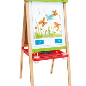 Двустранен дървен статив за рисуване, Hape, 52 x 43 x 115 см