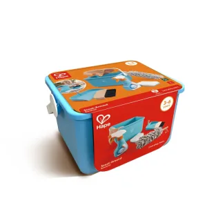 Детска играчка, Hape, Комплект за почистване с кофа, 7 части