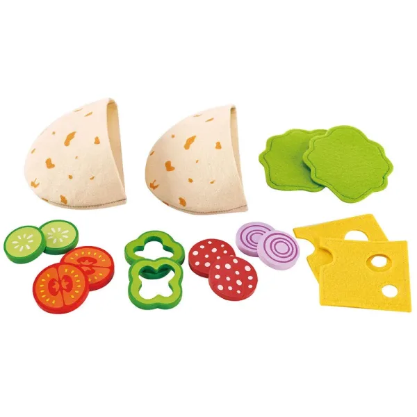 Игрален комплект, Hape, Сандвич, 16 части