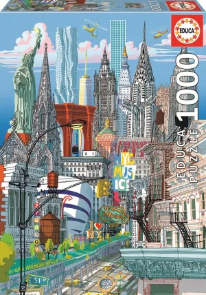 EDU19265 Ню Йорк, Карло Станга - пъзел 1000 части