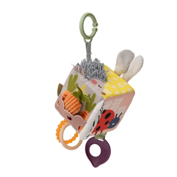 Интерактивна играчка, Taf Toys, Мек куб с активности, 33 х 33 см