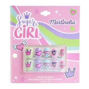 Козметичен комплект, Martinelia, Super Girl, Изкуствени нокти, 10 броя