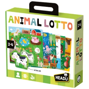 Образователна игра, Headu, Montessori, Лото с животни