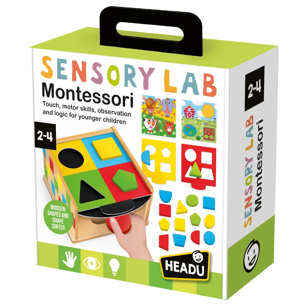 Образователен комплект, Headu, Montessori, Сензорна лаборатория