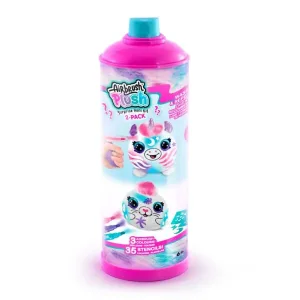 Творчески комплект, Canal Toys, Мини плюшена играчка за оцветяване, 10 см, 2 броя
