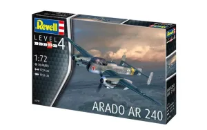 Бомбардировач Arado AR-240 - сглобяем модел, 70 части