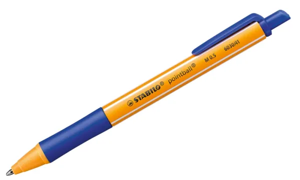 Химикалка, Stabilo, Pointball, M0.5, Син