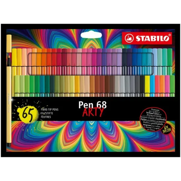 Комплект флумастери, Stabilo, Pen 68 Arty, 65 цвята