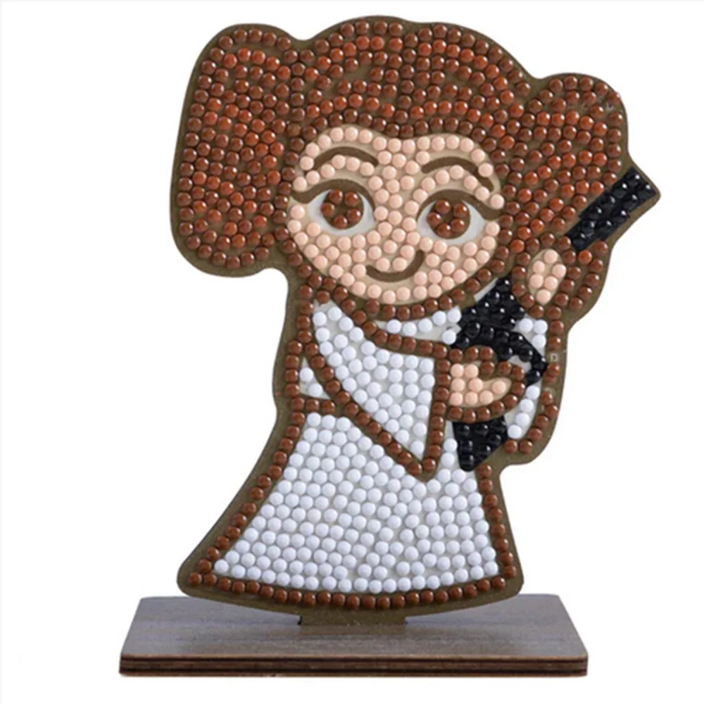 Комплект за диамантена бродерия, Craft Buddy, Crystal Art Buddies, Принцеса Лея, 7 части
