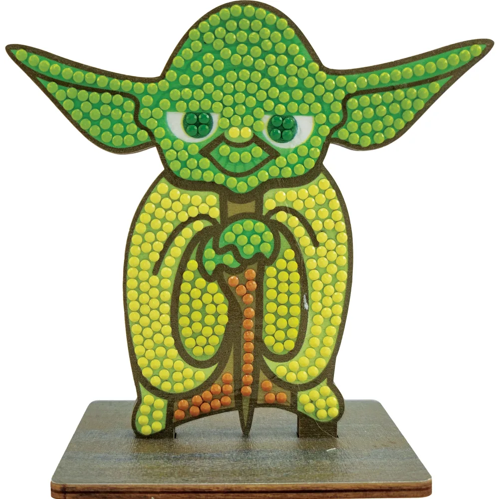 Комплект за диамантена бродерия, Craft Buddy, Crystal Art Buddies, Йода, 7 части