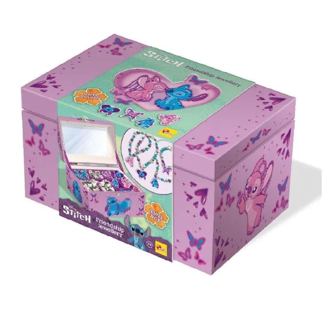 Направи си сам бижута, Lisciani, Stitch, Комплект с кутия за бижута