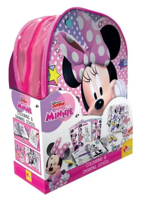 Творчески комплект, Lisciani, Minnie, 2 в 1 раница с комплект за рисуване