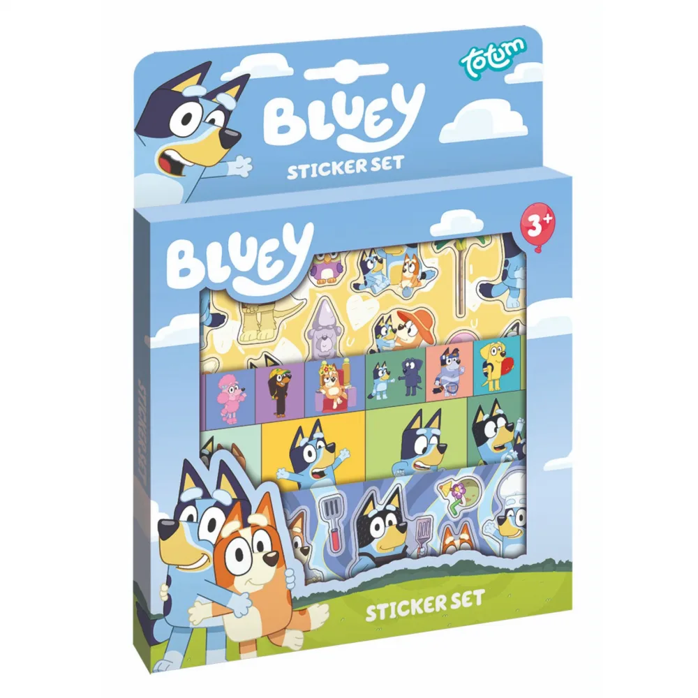 Комплект стикери, Totum, Bluey, 4 части