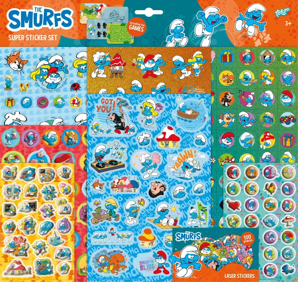 Комплект стикери, Totum, Smurfs