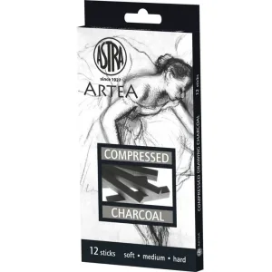 Комплект компресирани въглени, Astra, 12 бр.