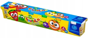 Комплект моделин в чаша, Astra, Frutolina, Ароматизиран, 6 цвята x 100 гр.