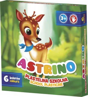 Пластилин, Astra, Astrino, 6 цвята