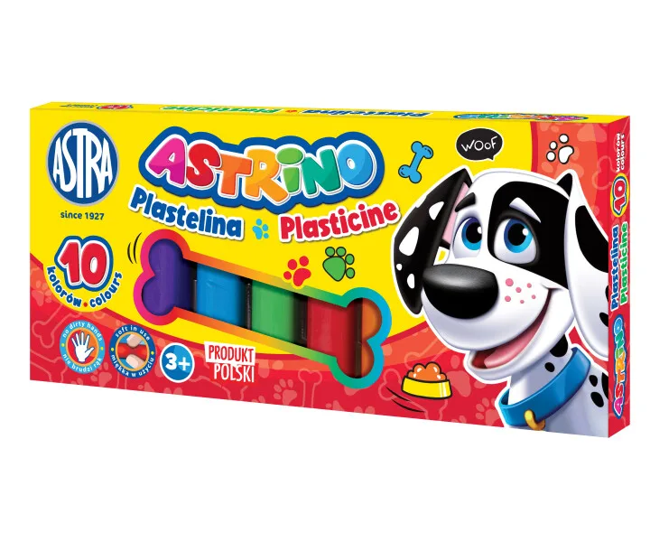 Пластилин, Astra, Astrino, 10 цвята