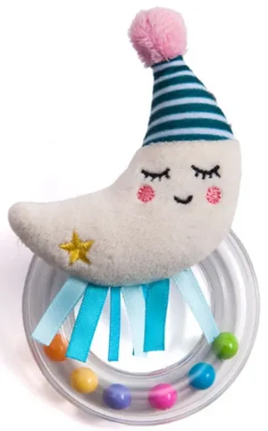 Бебешка мека дрънкалка, Taf Toy, Мини луна, 14 см
