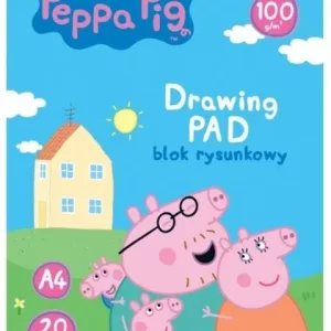 Блокче за рисуване, Astra, PEPPA PIG, Формат A4, 20 листа