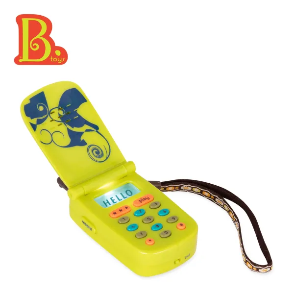 Интерактивна играчка, Battat, Телефон със звук и светлина, Жълт