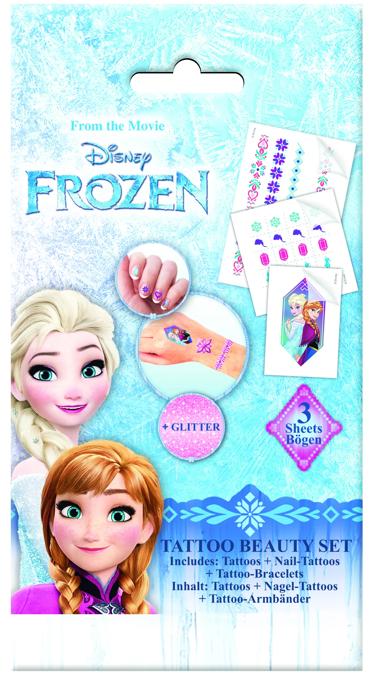 Комплект временни татуировки, Craze, Frozen
