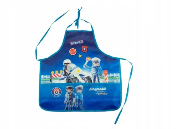 Детска работна престилка, Astra, PL-15, Playmobil, Полиция, 44 x 45 см