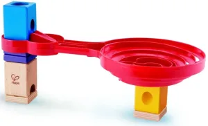 Комплект дървена писта, Hape Quadrilla, Двустранна спирала, 9 части