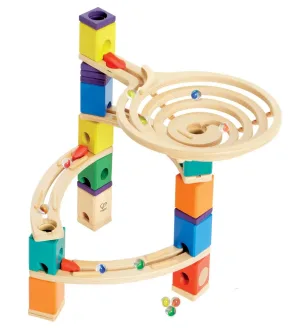 Комплект дървена писта, Hape Quadrilla, Въртележка, 91 части