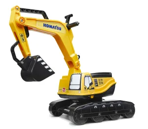 Багер Komatsu с отваряща се седалка - жълт